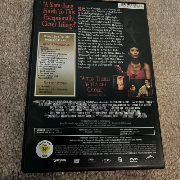 Scream 3 DVD - Picture 2 of 3